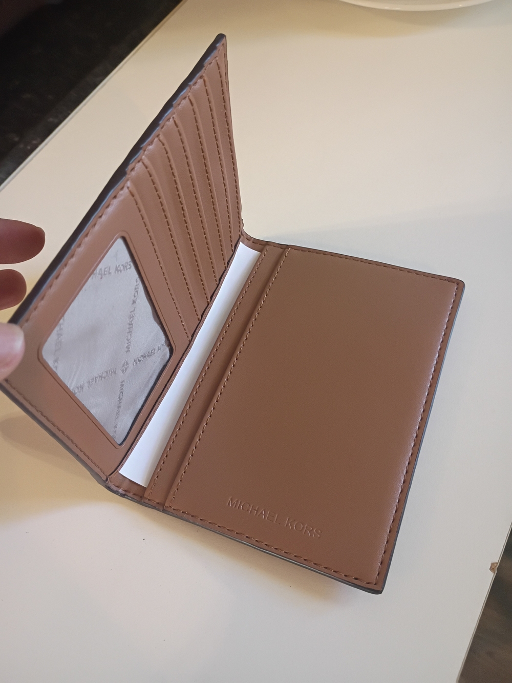 Michael Kors Women's Brown Signature Passport Holder - Picture 4 of 6